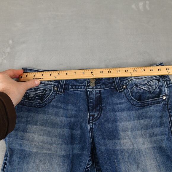 VIGOSS Jeans Womens 18 (35x30) The Chelsea Slim Boot Blue Denim - Picture 6 of 11